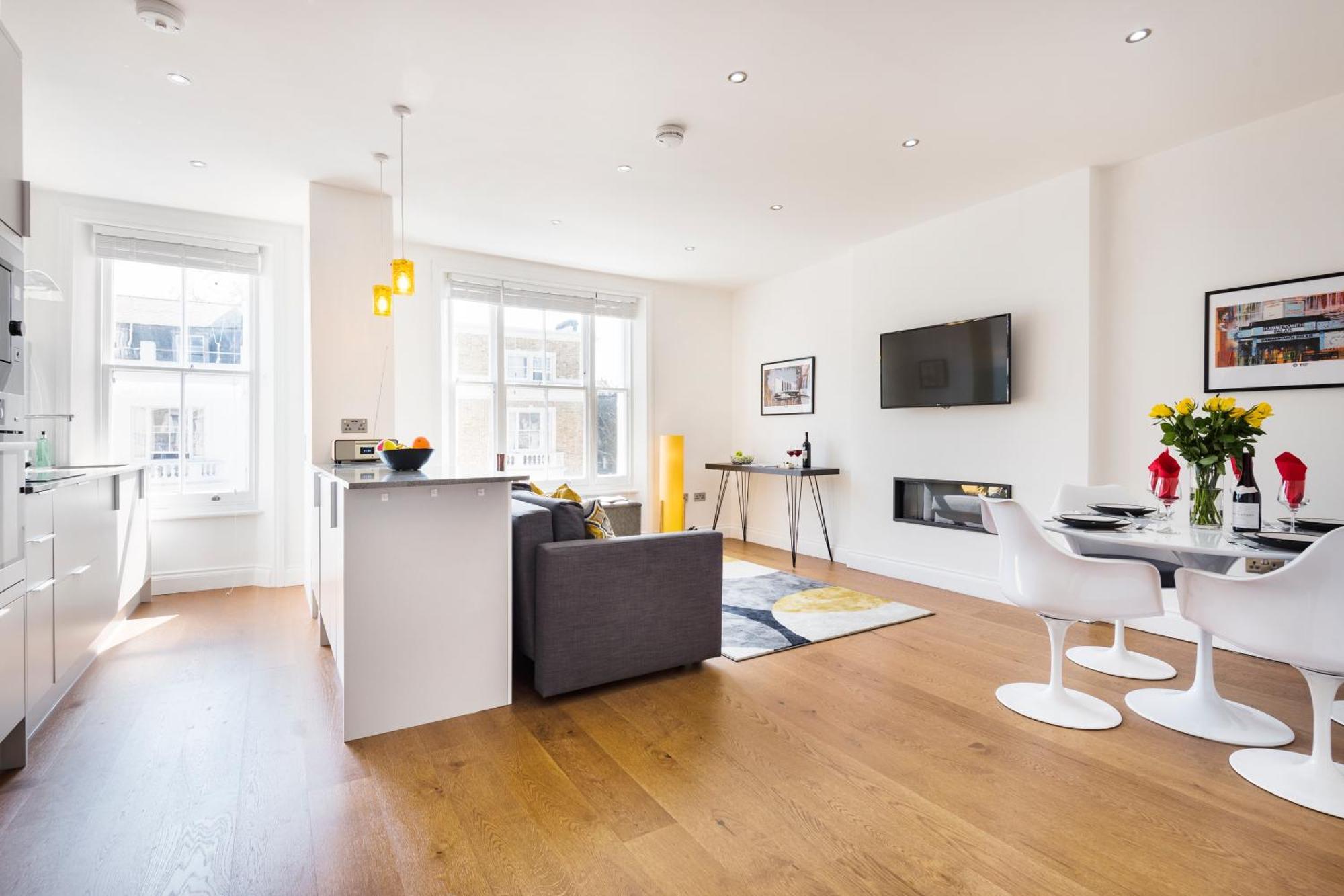 شقة Bright And Modern Earls Court Gem لندن المظهر الخارجي الصورة
